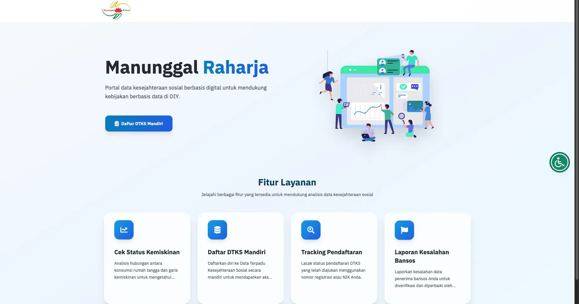 Manunggal Raharja — Social Welfare Data Portal (DIY)