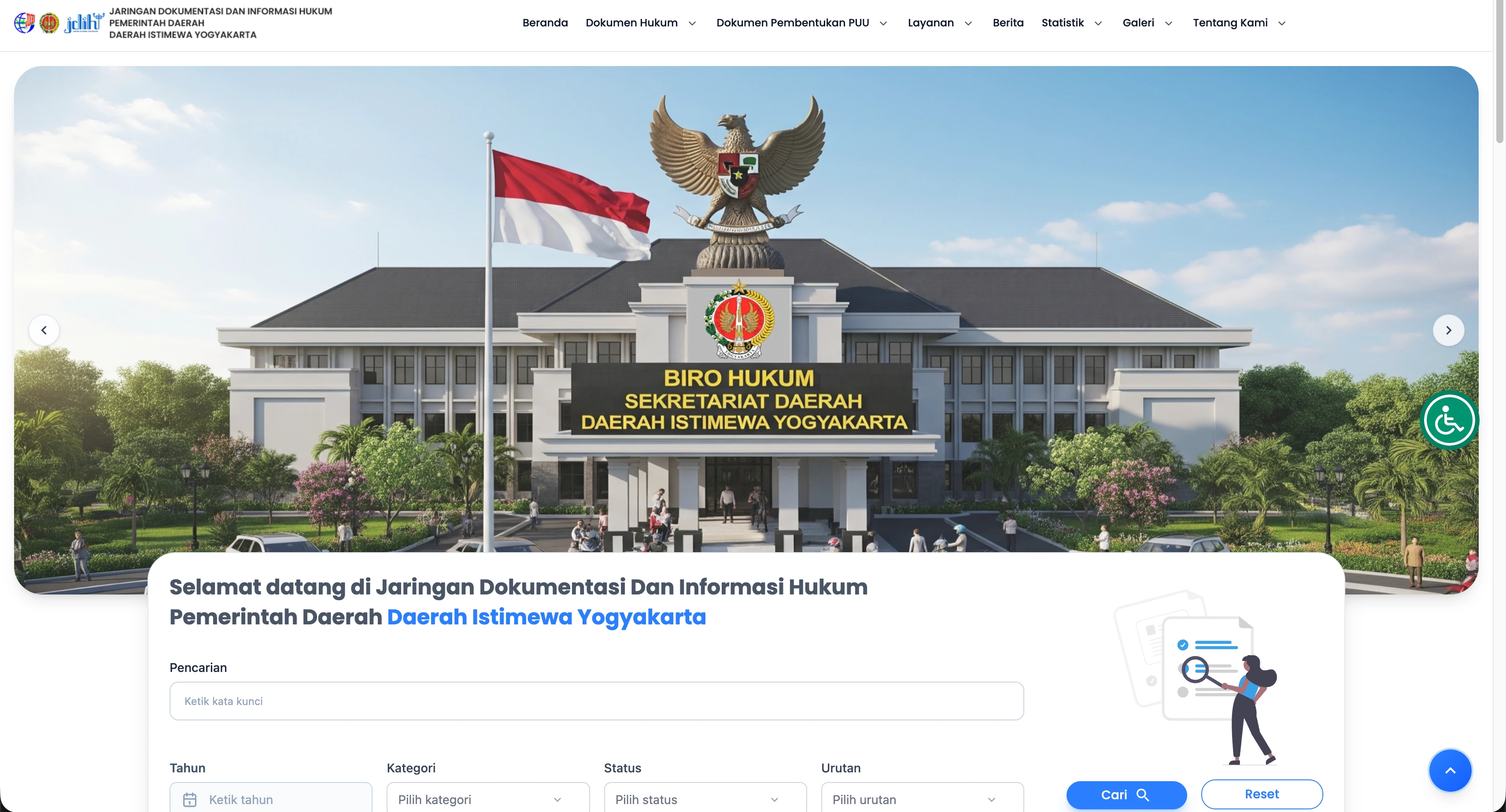 JDIH — Produk Hukum & Etalase (Government Platform)